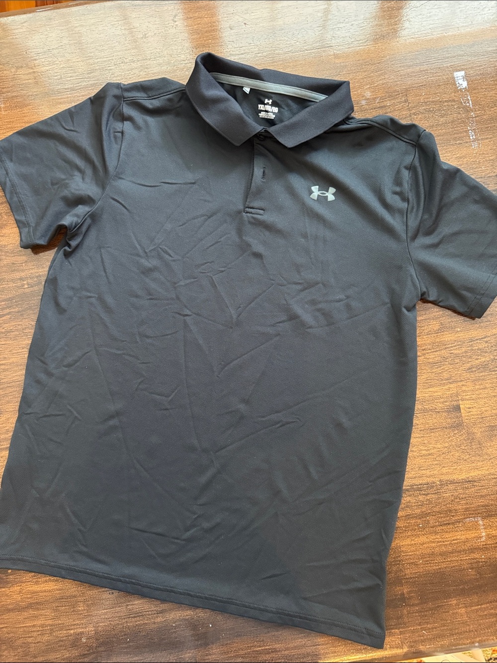 Under Armour Youth Black Performance Polo